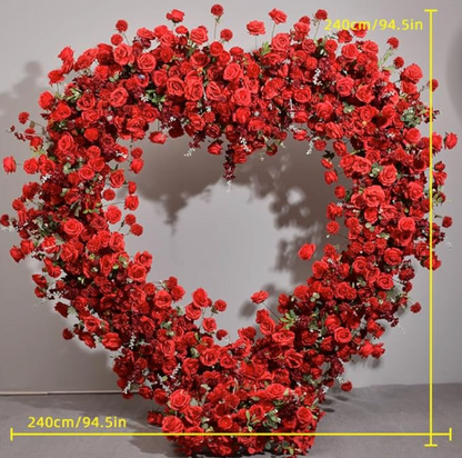 Heart of Roses Background – Valentine’s Day Floral Décor