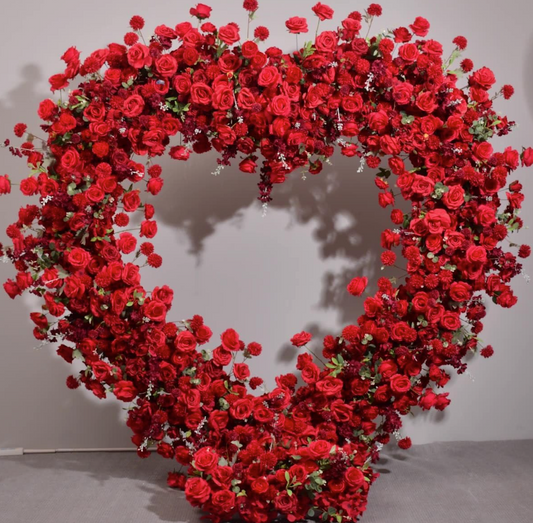 Heart of Roses Background – Valentine’s Day Floral Décor