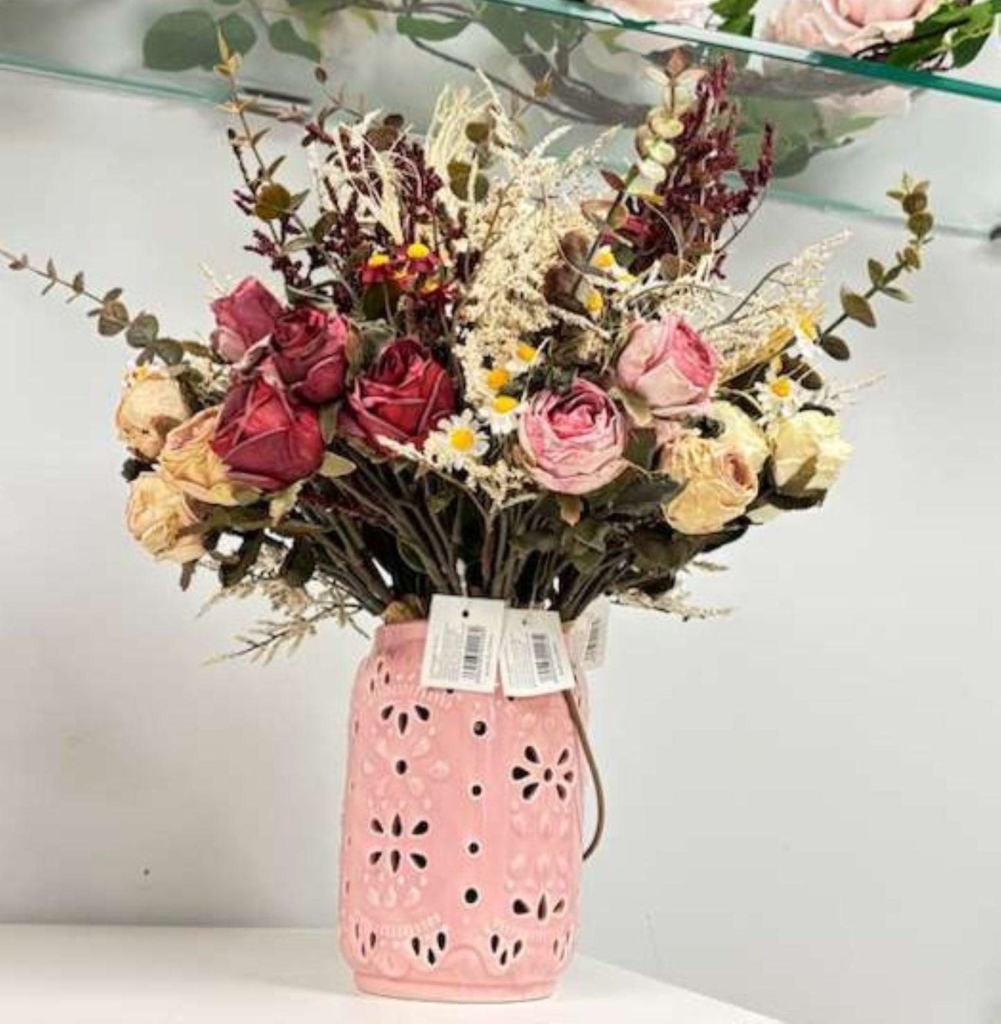 Flowers Bouquet - Pink & Burgundy - LGC-PA-1