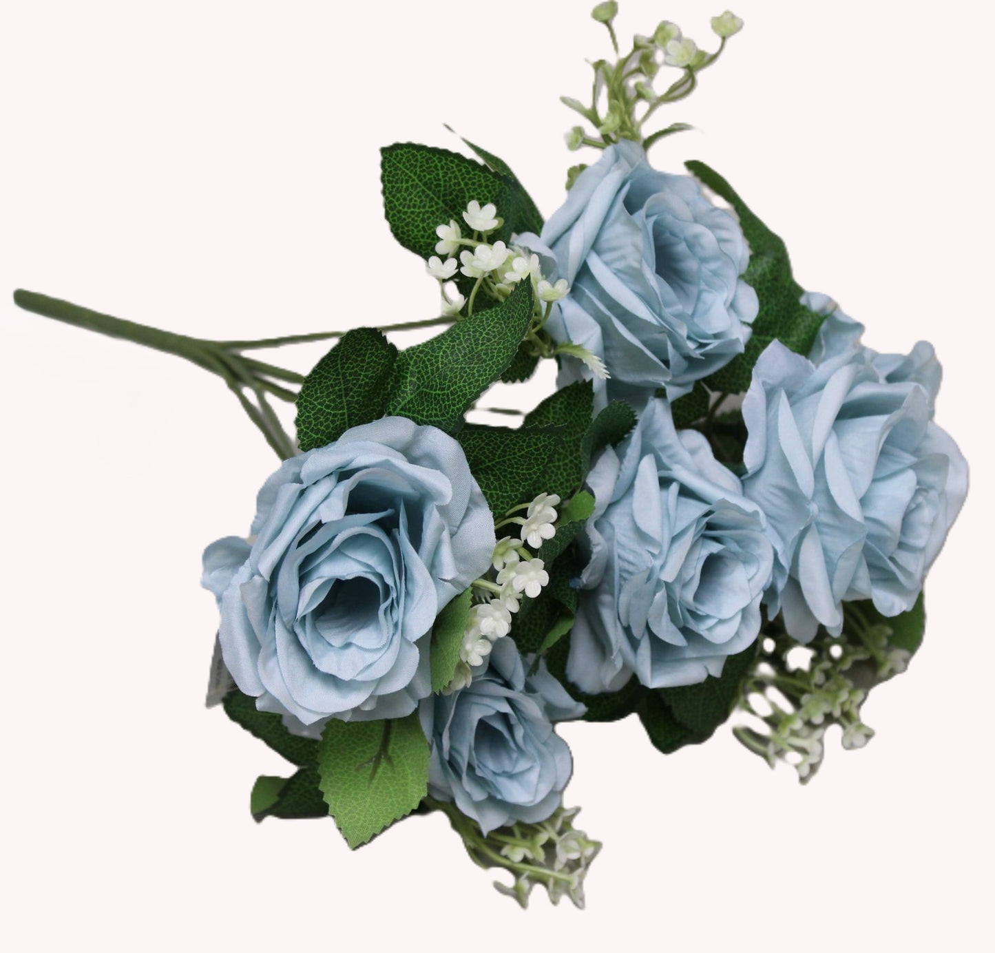 Flowers Bouquet - Peach, Ivory, White & Light Blue - LGC/TA-RA-2