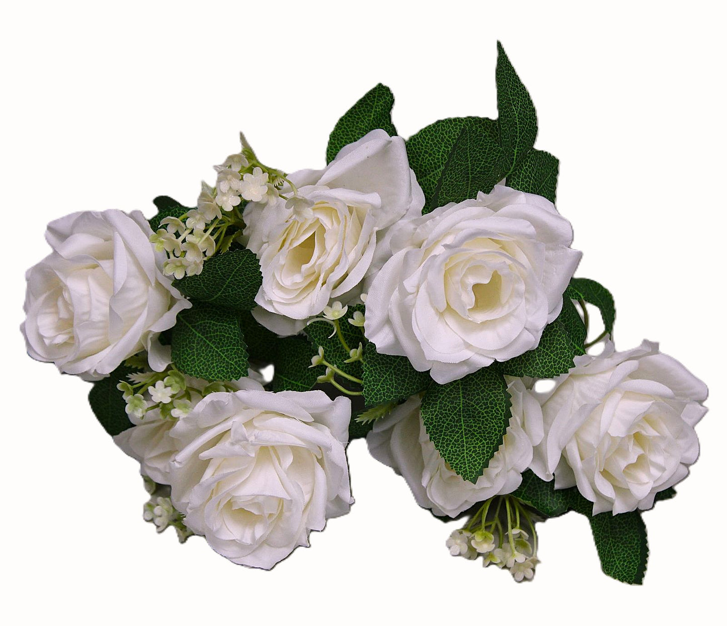 Flowers Bouquet - Peach, Ivory, White & Light Blue - LGC/TA-RA-2