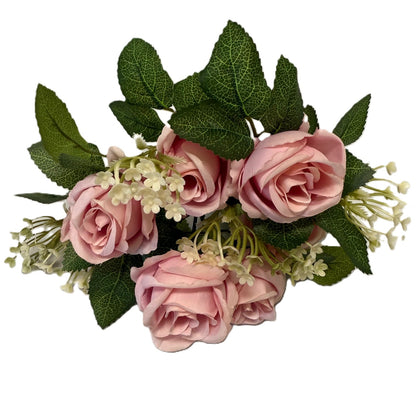 Flowers Bouquet -Light Violet, Blue & White - LGC/TA-RG-2