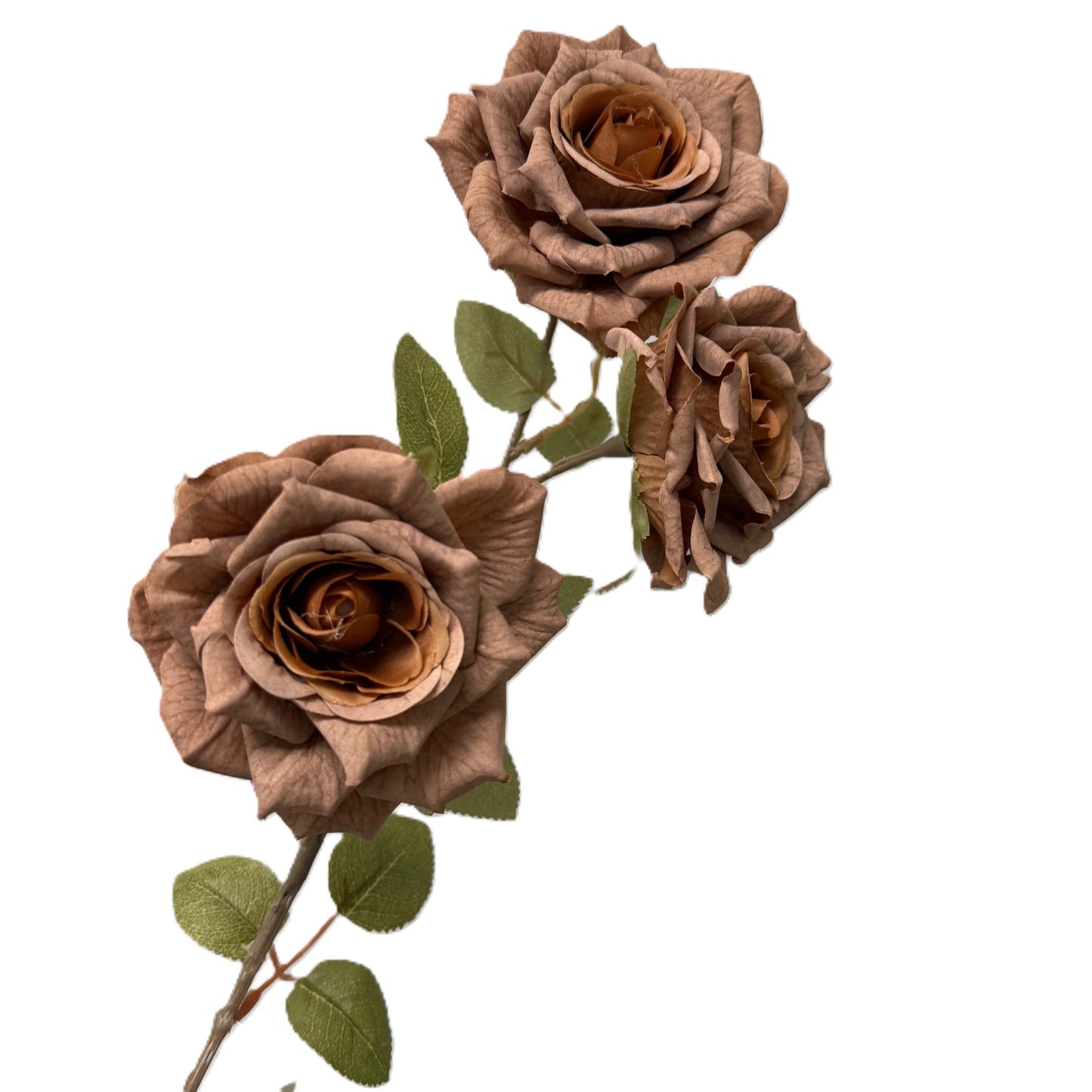 Artificial Rose Stem- Vintage Rose, Cinnamon & Cream LGC/VRC-68