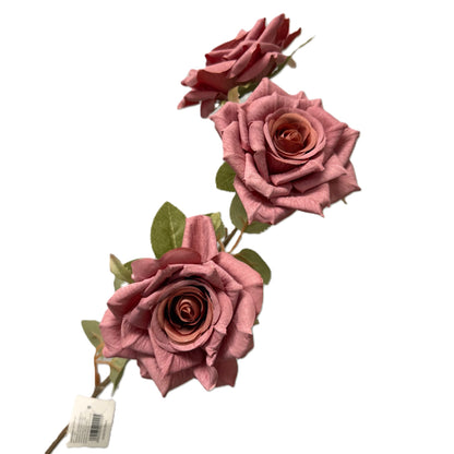 Artificial Rose Stem- Vintage Rose, Cinnamon & Cream LGC/VRC-68
