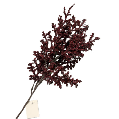 Faux Autumn Stems Picks - Burgundy, Rose Gold & Chartreuse- LGC/PA-3