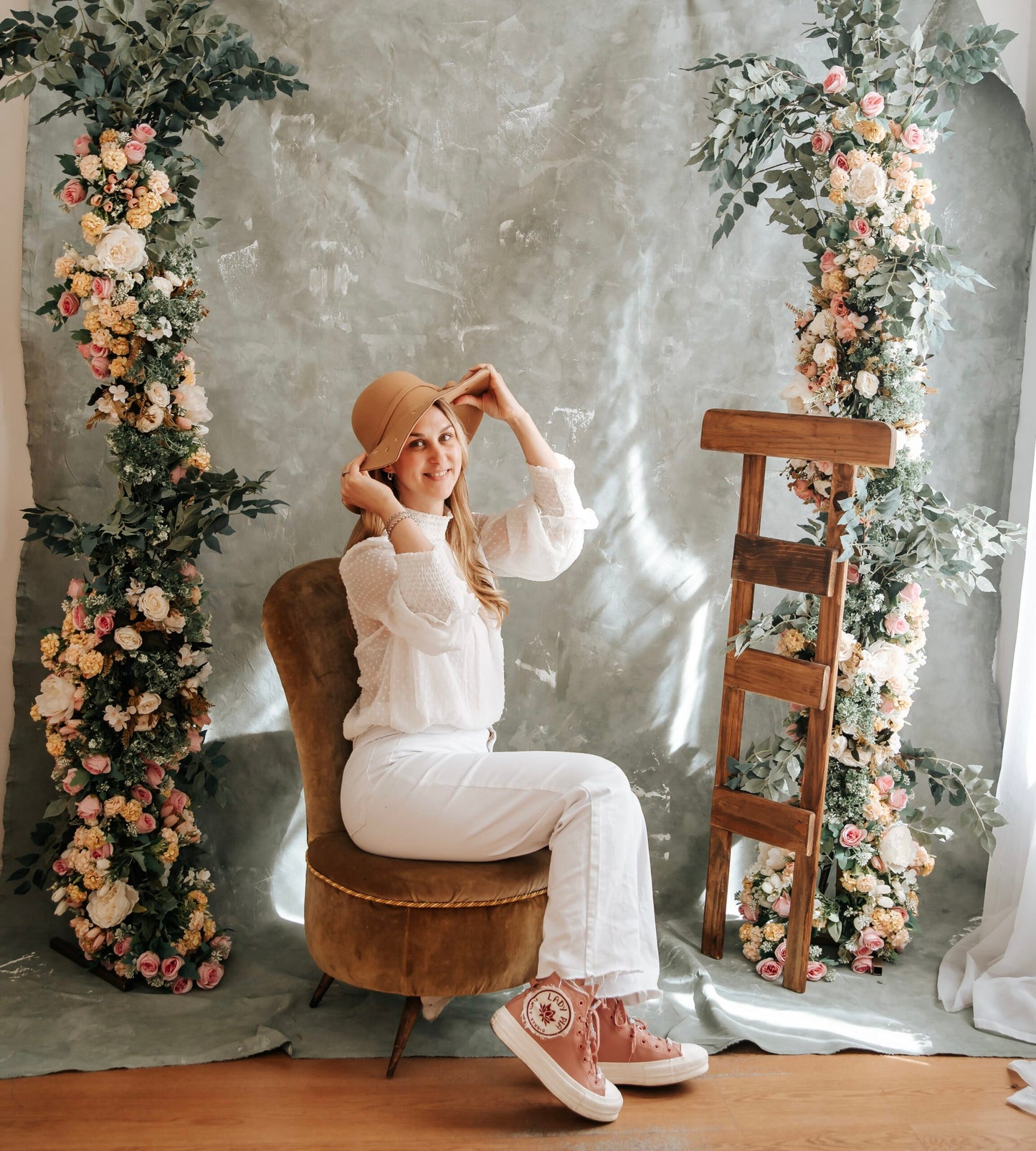 Flowers Bouquet - Ivory, Pink, Terracotta & White - LGC/TA-REM