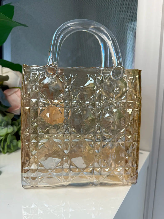 Glass Handbag Vase - LGC/V-T