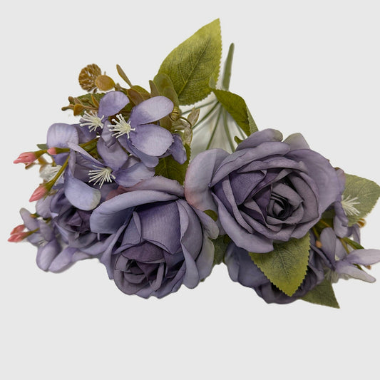 Flowers Bouquet -Purple, Blue, Pink & White - LGC/TA-RA