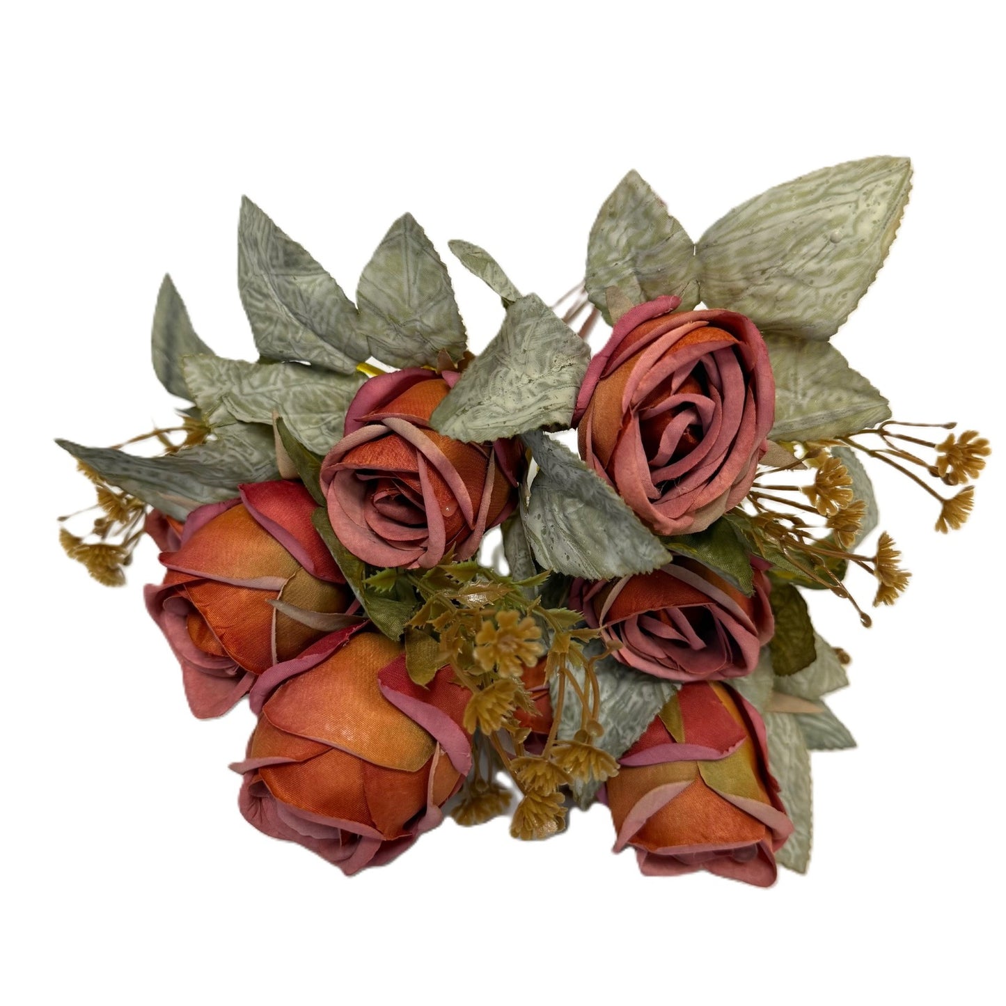 Flowers Bouquet -Burgundy, Terracotta, Cream & Vintage Rose - LGC/TA-RE
