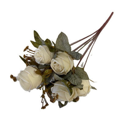 Flowers Bouquet -Burgundy, Terracotta, Cream & Vintage Rose - LGC/TA-RE