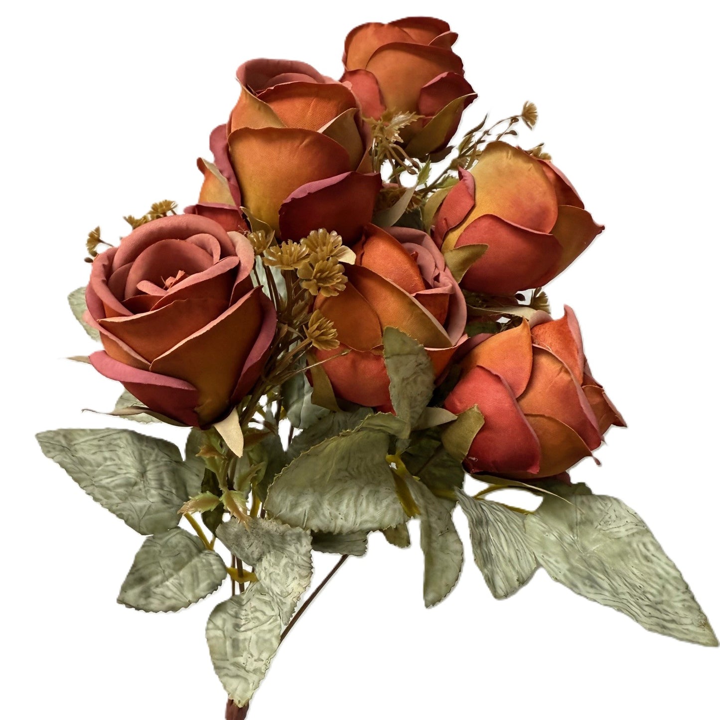 Flowers Bouquet -Burgundy, Terracotta, Cream & Vintage Rose - LGC/TA-RE