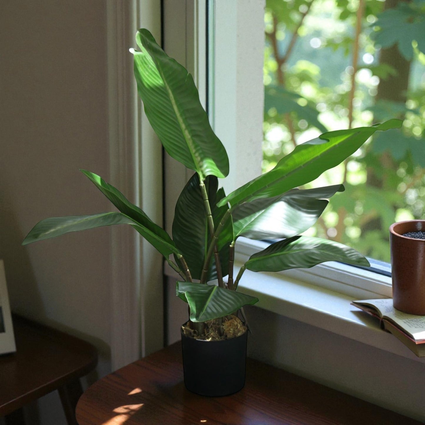 Tropical Green Leaf Artificial Tree with Pot for Home Décor - LGC-PA-75