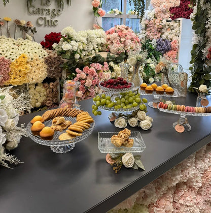 Luxury Round Crystal Cake Stand- LGC-PTC