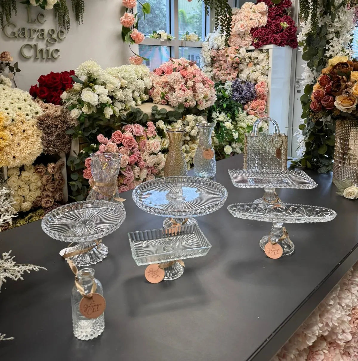 Luxury Round Crystal Cake Stand- LGC-PTC