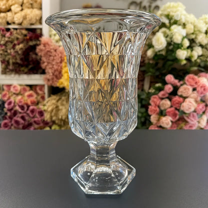 Crystal Pedestal Vase for Luxury Floral Arrangements - LGC-FLP