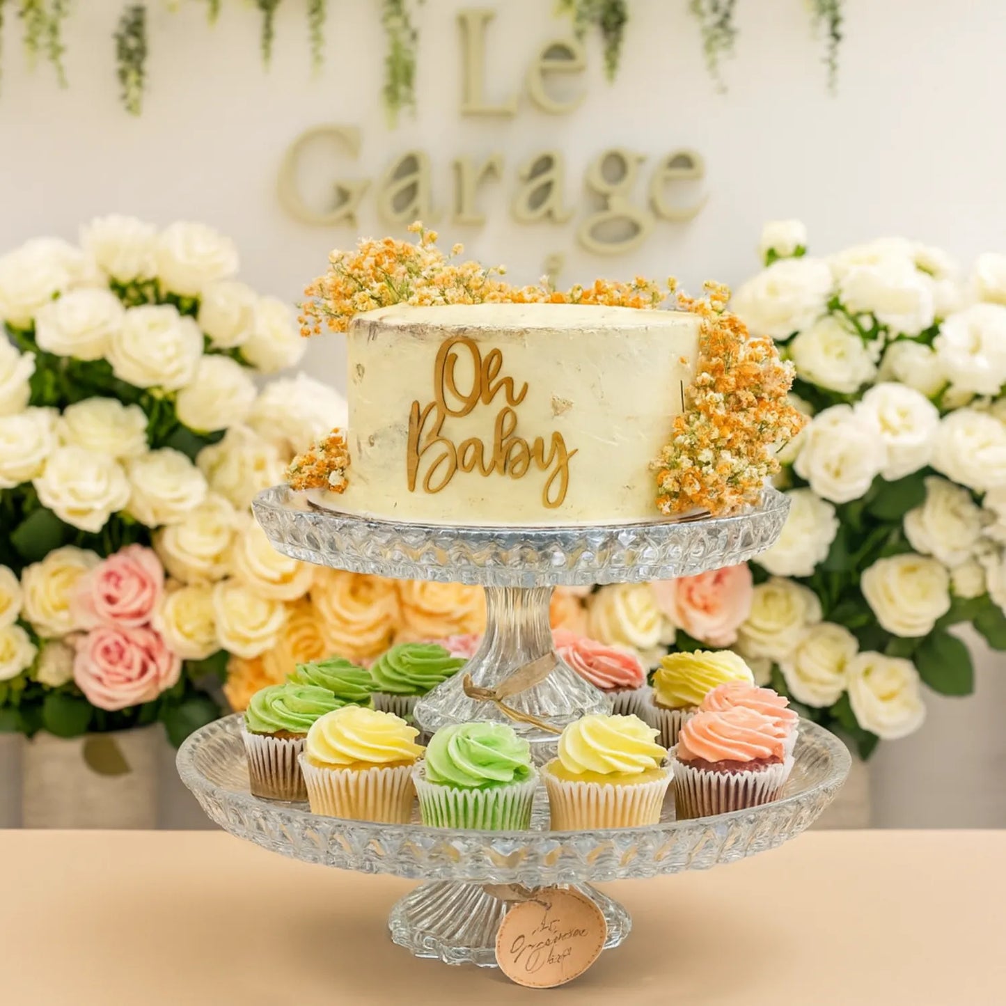 Luxury Round Crystal Cake Stand- LGC-PTC