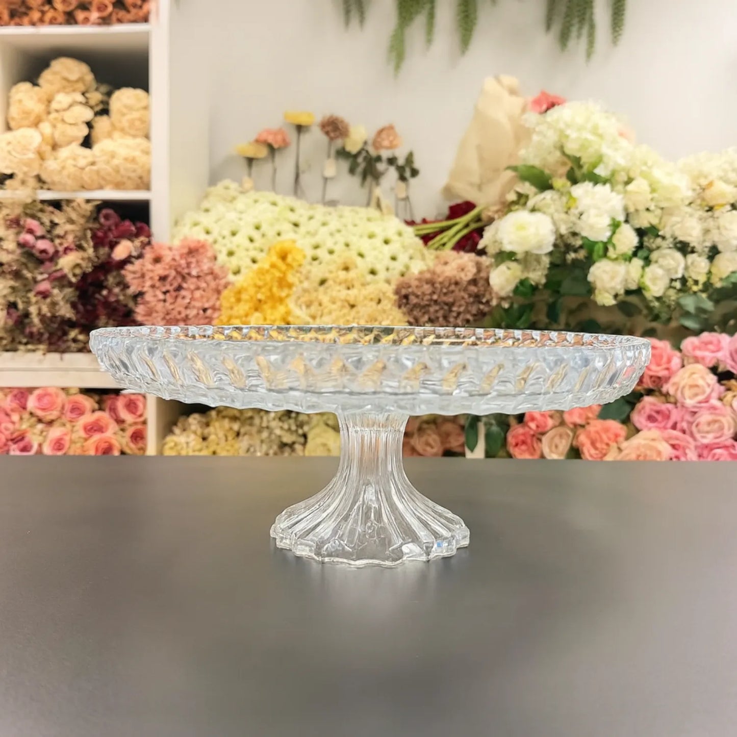 Luxury Round Crystal Cake Stand- LGC-PTC