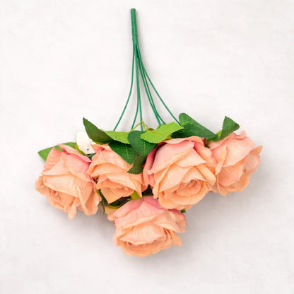 Velvet Rose Bouquet for Luxury Artificial Floral Décor - LGC-IRR