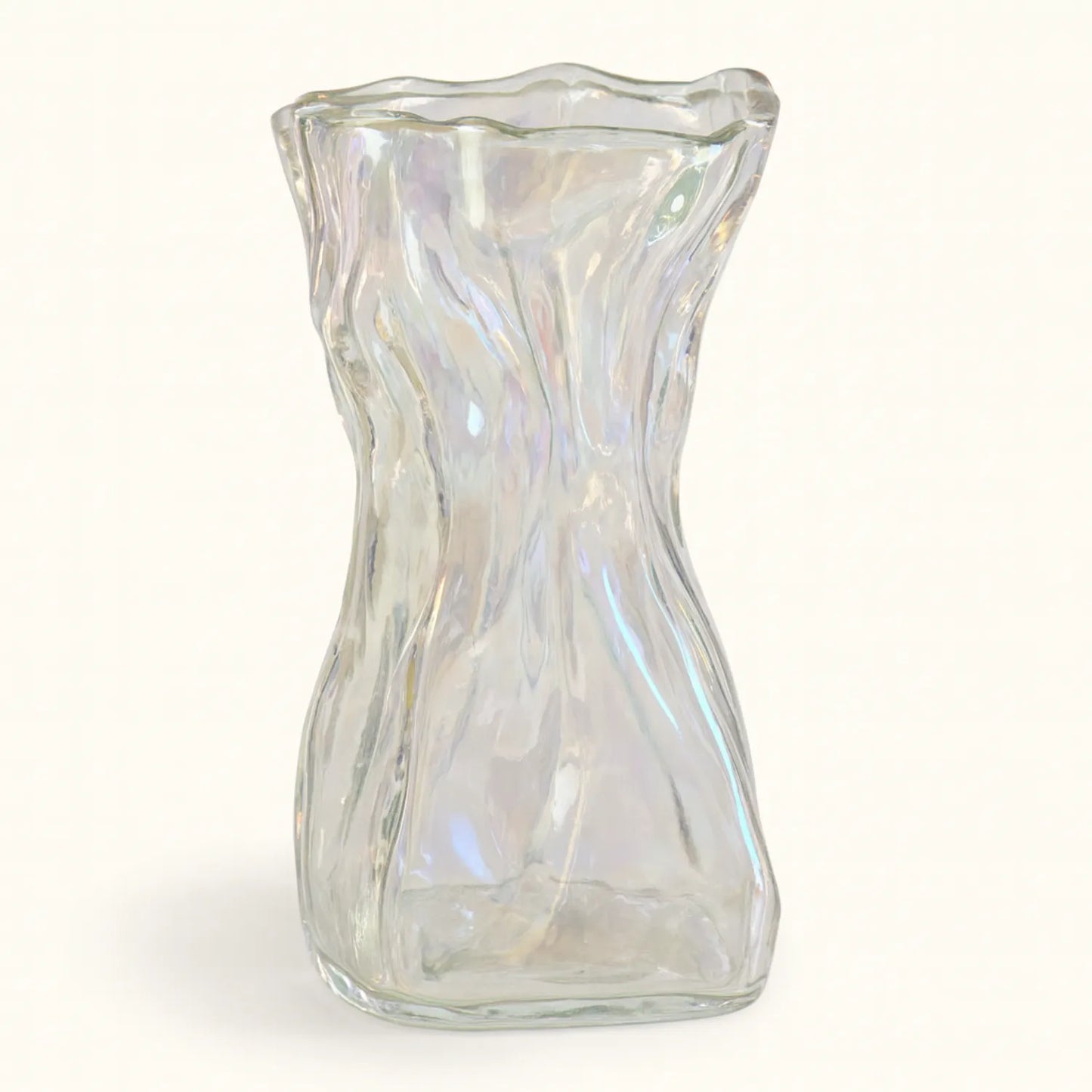 Iridescent Glass Vase for Artificial Flower Arrangements - LGC-FBAG