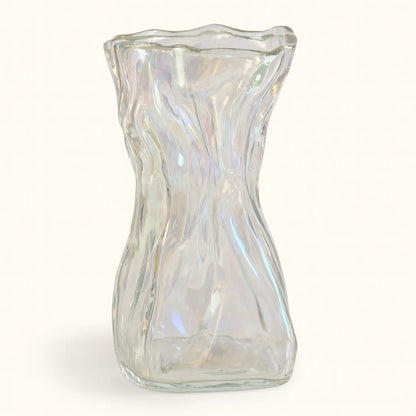 Iridescent Glass Vase for Artificial Flower Arrangements - LGC-FBAG
