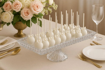 Rectangular Crystal Pedestal Tray for Luxury Displays - LGC-ARG