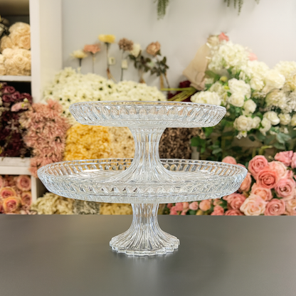 Luxury Round Crystal Cake Stand- LGC-PTC