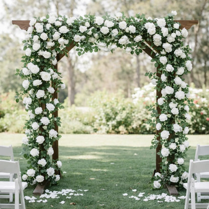 Premium Faux Rose Garland- Pink, Salmon & White - LGC/TA-TR