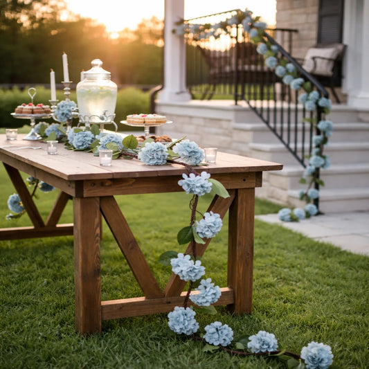 Premium Faux Hydrangea Garland - Blue & Pink - LGC/TA-TH