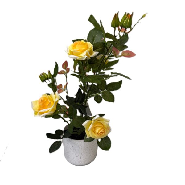 Faux Yelow Rose Tree in Pot- LGC-PA-54