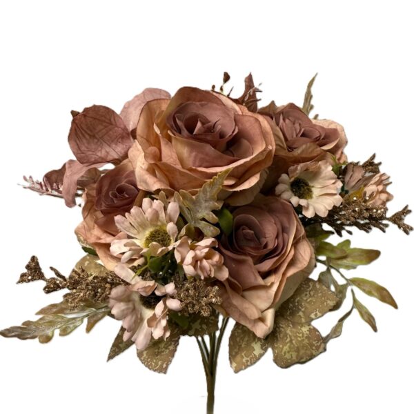 Flowers Bouquet- Peach, Cream & Vintage Rose- LGC/TA-BRL