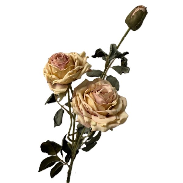 Artificial Rose Stem- Vintage Pink & Cream LGC/VRP-60